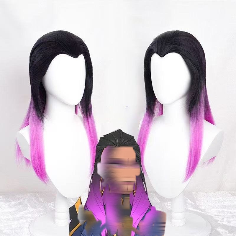 Wig Fiber Net - Reyna Anime Cosplay Peruk Siyah ve