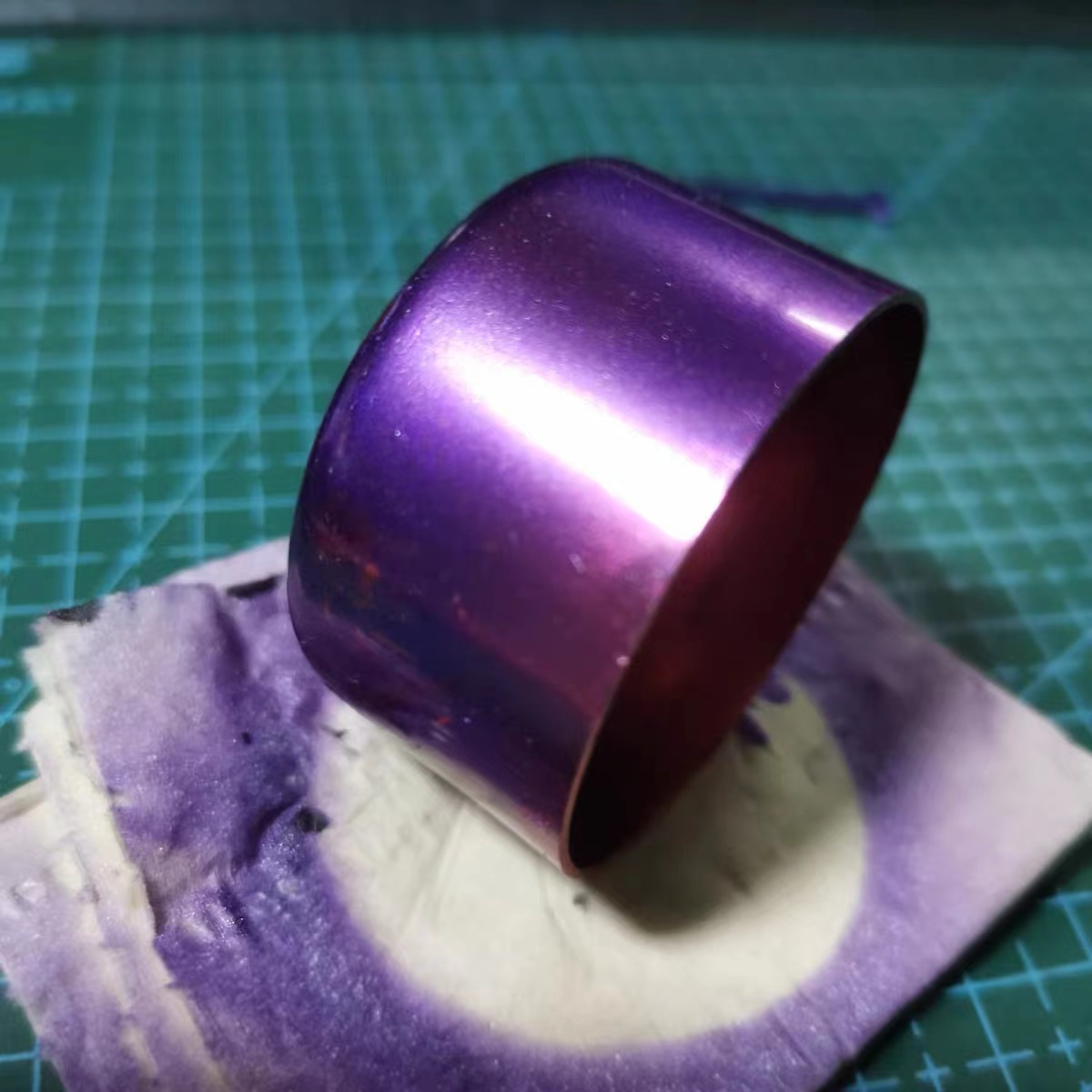 Metallic Spray Paint - Galvanik mor boya Pigment elektroliz renk