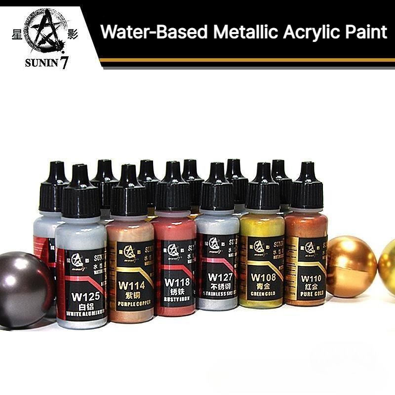 Metallic Spray Paint - SUNIN 7 W101-124 20ml Çevre Dostu