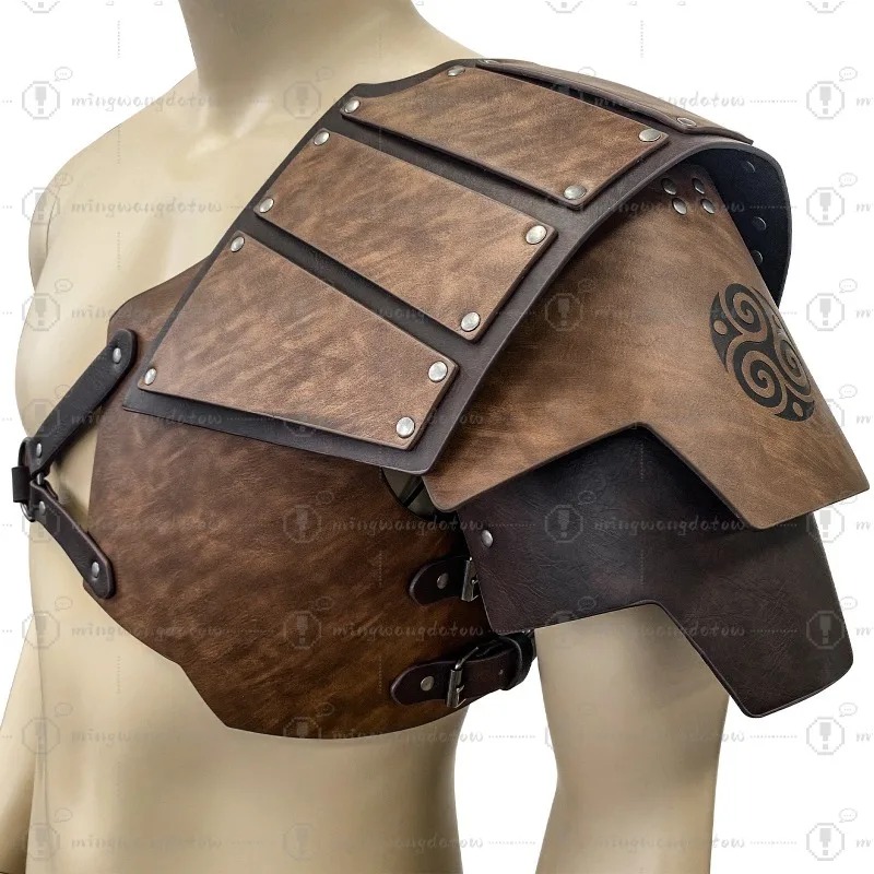 Cosplay Props - Ortaçağ tek taraflı omuz zırhı İskandinav