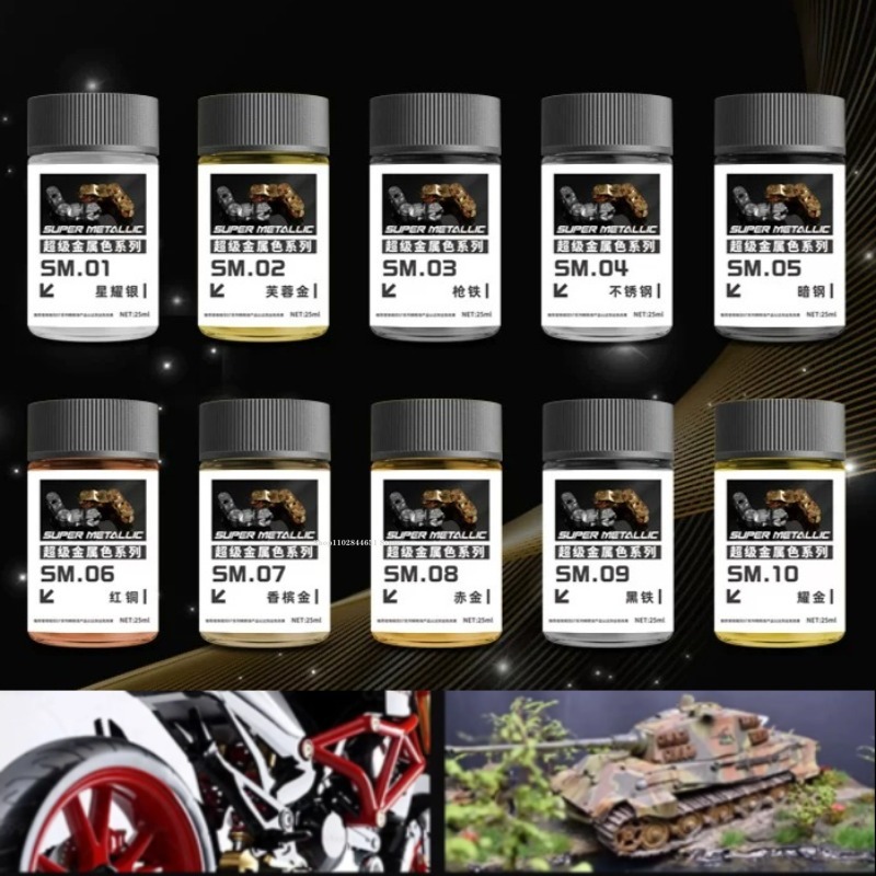 Metallic Spray Paint - SM01-SM18 Süper Metalik Renk Serisi Nitro