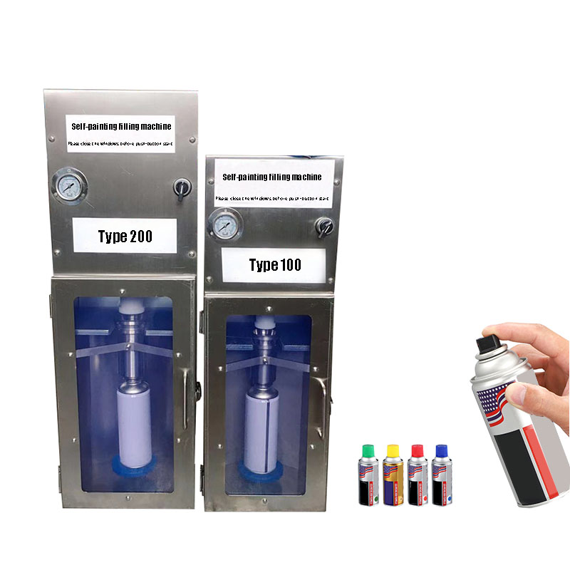 Metallic Spray Paint - Yarı otomatik küçük aerosol tankı pnömatik